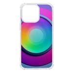 Circle Colorful Rainbow Spectrum Button Gradient Psychedelic Art iPhone 13 Pro TPU UV Print Case