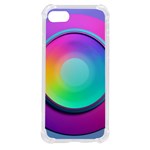 Circle Colorful Rainbow Spectrum Button Gradient Psychedelic Art iPhone SE