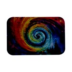Cosmic Rainbow Quilt Artistic Swirl Spiral Forest Silhouette Fantasy Open Lid Metal Box (Silver)  