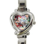 Digital Computer Technology Office Information Modern Media Web Connection Art Creatively Colorful C Heart Italian Charm Watch
