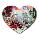 Digital Computer Technology Office Information Modern Media Web Connection Art Creatively Colorful C Heart Mousepad