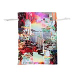 Digital Computer Technology Office Information Modern Media Web Connection Art Creatively Colorful C Lightweight Drawstring Pouch (S)