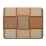 Wooden Wickerwork Texture Square Pattern Small Mousepad