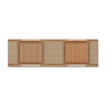 Wooden Wickerwork Texture Square Pattern Sticker (Bumper)