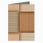 Wooden Wickerwork Texture Square Pattern Greeting Cards (Pkg of 8)