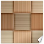 Wooden Wickerwork Texture Square Pattern Canvas 16  x 16 