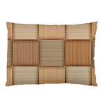 Wooden Wickerwork Texture Square Pattern Pillow Case (Two Sides)