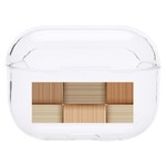 Wooden Wickerwork Texture Square Pattern Hard PC AirPods Pro Case