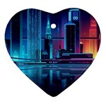Digital Art Artwork Illustration Vector Buiding City Ornament (Heart)