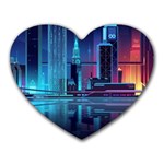 Digital Art Artwork Illustration Vector Buiding City Heart Mousepad