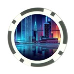 Digital Art Artwork Illustration Vector Buiding City Poker Chip Card Guard (10 pack)