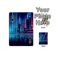 Digital Art Artwork Illustration Vector Buiding City Playing Cards 54 Designs (Mini) from ArtsNow.com Front - Spade4