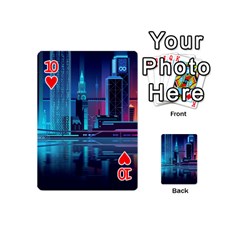 Digital Art Artwork Illustration Vector Buiding City Playing Cards 54 Designs (Mini) from ArtsNow.com Front - Heart10