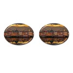 Old Port Of Maasslui Netherlands Cufflinks (Oval)