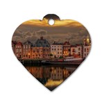 Old Port Of Maasslui Netherlands Dog Tag Heart (One Side)