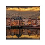 Old Port Of Maasslui Netherlands Square Satin Scarf (30  x 30 )