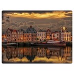 Old Port Of Maasslui Netherlands Premium Plush Fleece Blanket (Extra Small)