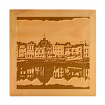 Old Port Of Maasslui Netherlands Wood Photo Frame Cube