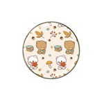 Bear Cartoon Background Pattern Seamless Animal Hat Clip Ball Marker (4 pack)