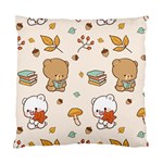 Bear Cartoon Background Pattern Seamless Animal Standard Cushion Case (One Side)