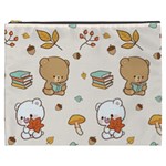Bear Cartoon Background Pattern Seamless Animal Cosmetic Bag (XXXL)