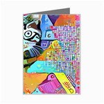 Kitten Cat Pet Animal Adorable Fluffy Cute Kitty Mini Greeting Card