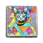 Kitten Cat Pet Animal Adorable Fluffy Cute Kitty Memory Card Reader (Square 5 Slot)