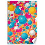 Circles Art Seamless Repeat Bright Colors Colorful Canvas 20  x 30 
