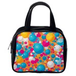 Circles Art Seamless Repeat Bright Colors Colorful Classic Handbag (One Side)