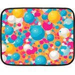 Circles Art Seamless Repeat Bright Colors Colorful Fleece Blanket (Mini)