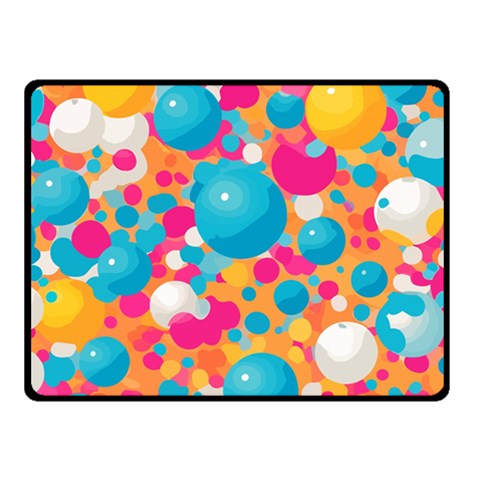 Circles Art Seamless Repeat Bright Colors Colorful Fleece Blanket (Small) from ArtsNow.com 50 x40  Blanket Front