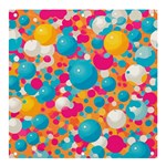 Circles Art Seamless Repeat Bright Colors Colorful Banner and Sign 4  x 4 