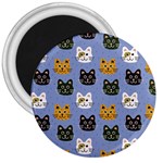 Cat Cat Background Animals Little Cat Pets Kittens 3  Magnets