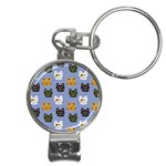 Cat Cat Background Animals Little Cat Pets Kittens Nail Clippers Key Chain