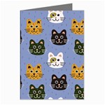 Cat Cat Background Animals Little Cat Pets Kittens Greeting Cards (Pkg of 8)