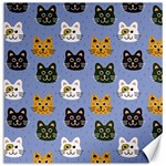 Cat Cat Background Animals Little Cat Pets Kittens Canvas 16  x 16 