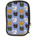 Cat Cat Background Animals Little Cat Pets Kittens Compact Camera Leather Case