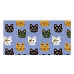 Cat Cat Background Animals Little Cat Pets Kittens Satin Shawl 45  x 80 