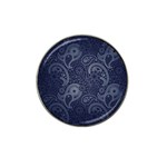 Blue Paisley Texture, Blue Paisley Ornament Hat Clip Ball Marker (4 pack)