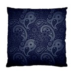 Blue Paisley Texture, Blue Paisley Ornament Standard Cushion Case (One Side)