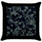 Camouflage, Pattern, Abstract, Background, Texture, Army Throw Pillow Case (Black)