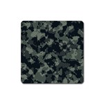 Camouflage, Pattern, Abstract, Background, Texture, Army Square Magnet