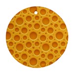 Cheese Texture Food Textures Ornament (Round)