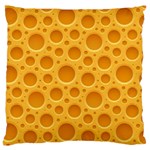 Cheese Texture Food Textures Large Premium Plush Fleece Cushion Case (Two Sides)