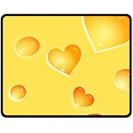 Cheese Texture, Macro, Food Textures, Slices Of Cheese Two Sides Fleece Blanket (Medium)