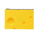 Cheese Texture, Yellow Backgronds, Food Textures, Slices Of Cheese Cosmetic Bag (Large)