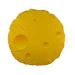 Cheese Texture, Yellow Backgronds, Food Textures, Slices Of Cheese Standard 15  Premium Flano Round Cushions