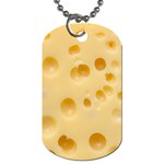 Cheese Texture, Yellow Cheese Background Dog Tag (Two Sides)