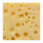 Cheese Texture, Yellow Cheese Background Medium Glasses Cloth (2 Sides)