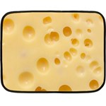 Cheese Texture, Yellow Cheese Background Fleece Blanket (Mini)